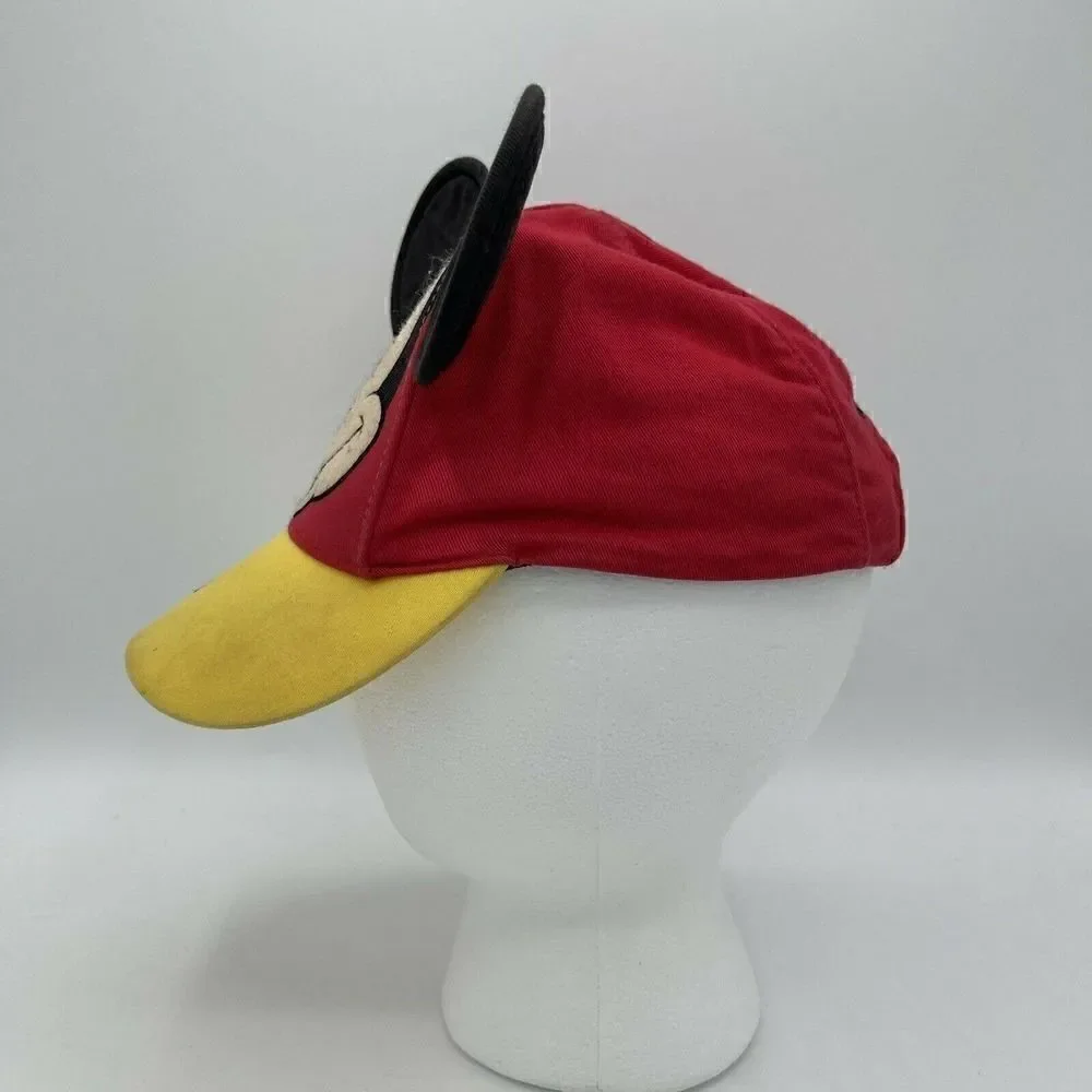 Disney Parks Mickey Mouse Red Hat With Ears Baseball Cap Toddler Embroidered